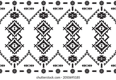 Ethnic Print Fabric Pattern. Geometric seamless ornament for ceramics, wallpaper, textile, web, cards. Ethnic pattern
