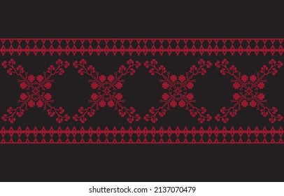 Ethnic Print Fabric Pattern. Geometric seamless ornament for ceramics, wallpaper, textile, web, cards. Ethnic pattern. Border ornament. Native american design, Navajo. Mexican motif, Aztec ornament