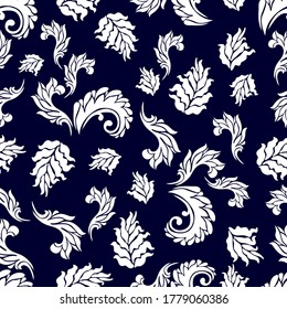 Ethnic print with floral motifs. Seamless paisley pattern. Template for scarves, dresses, pareo. Vintage textile collection.