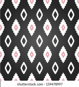 ethnic print seamless vector pattern background