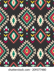 ethnic print vector pattern background