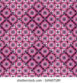 Ethnic purple seamless pattern