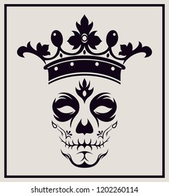 ethnic queen halloween skull