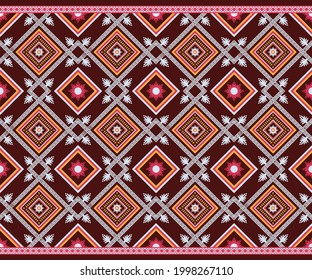 abstracto retro retro de color blanco negro extensible ,textura tela geométrica Vector oriental, patrón Abstracto geométrico,bordado, bordado de ilustración de tela