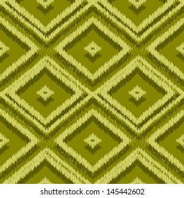 Ethnic rhombus pattern in retro colors, aztec style seamless vector background