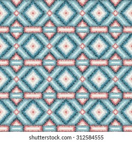 ethnic rhombus tribal seamless pattern. vector illustration - eps 8