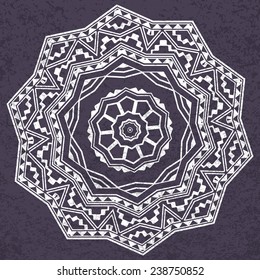 Ethnic round ornament. 