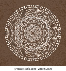 Ethnic round ornament. 