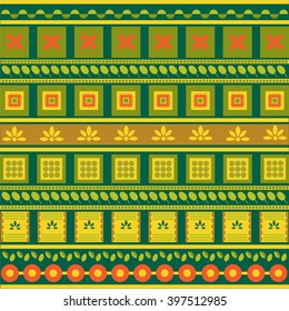 Ethnic round pattern - vector