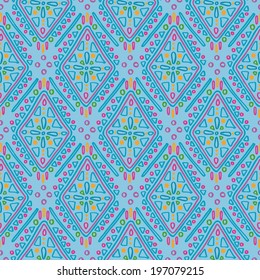 Ethnic rustic ornament. Seamless vector pattern