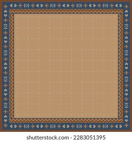 Ethnic scarf pattern design. Elegant scarves motifs