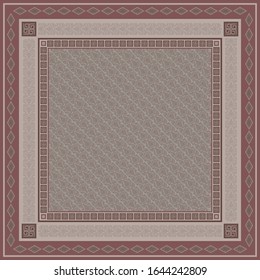 Ethnic scarf pattern design for hijab