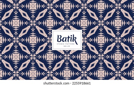 Arte de estilo indonesio sin fisuras de la indumentaria del vector del batik sin fisuras