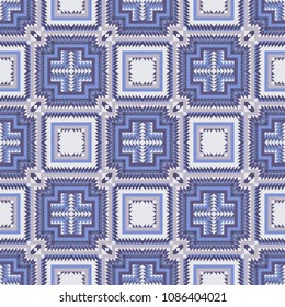 Ethnic seamless Aztec pattern. Geometric design.