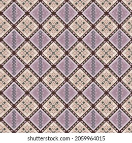Ethnic seamless background with geometric pattern. Colorful background in traditional tribal folk style. Design for textile, cover, wallpaper, gift packaging, printing.