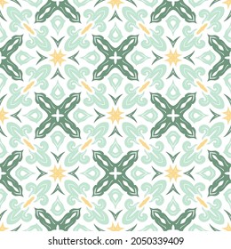 Ethnic seamless background. Songket pattern ornament with vintage style