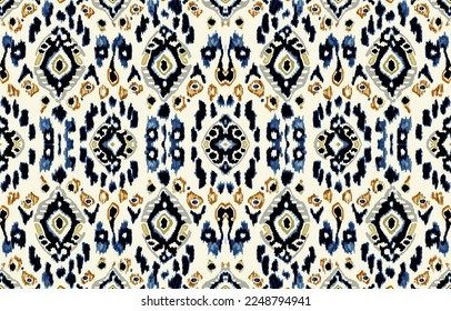 Ethnic seamless fabric pattern. Abstract traditional folk antique vintage retro blurred graphic line. Fabric textile vector illustration ornate elegant luxury style. Art print for clothing, background