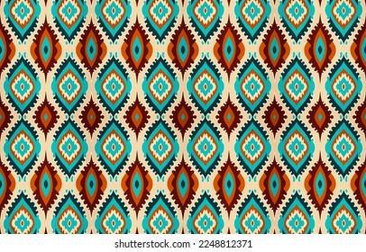 Ethnic seamless fabric pattern. Abstract traditional folk antique vintage retro graphic line. Fabric textile vector illustration ornate elegant luxury style. Art print for clothing, background.