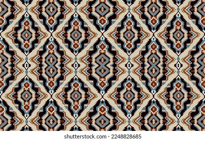 Ethnic seamless fabric pattern. Abstract traditional folk antique vintage retro blurred graphic line. Fabric textile vector illustration ornate elegant luxury style. Art print for clothing, background