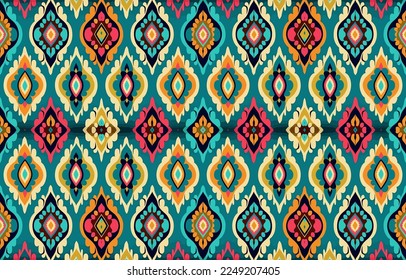 Ethnic seamless fabric pattern. Abstract traditional folk antique vintage retro graphic line. Fabric textile vector illustration ornate elegant luxury style. Art print for clothing, background.