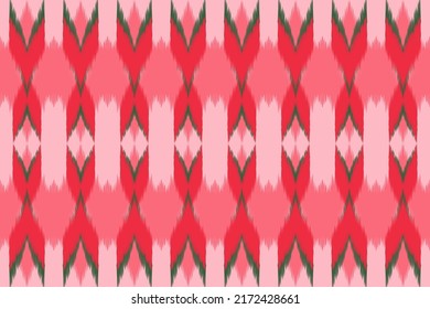 diseño de tejidos étnicos sin costura Decorado con estilo ikat para diseñar e imprimir ropa.