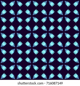 Ethnic Seamless Fashion Pattern. Boho Style Decoration Background Texture. Cool Ethnic Ornament. Repeating Cloth, Textile, Wrapping Paper, Ad Backdrop. Retro Seamless Fabric Pattern