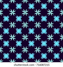Ethnic Seamless Fashion Pattern. Boho Style Decoration Background Texture. Cool Ethnic Ornament. Repeating Cloth, Textile, Wrapping Paper, Ad Backdrop. Retro Seamless Fabric Pattern
