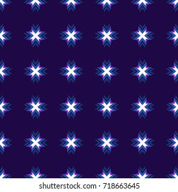 Ethnic Seamless Fashion Pattern. Boho Style Decoration Background Texture. Cool Ethnic Ornament. Repeating Cloth, Textile, Wrapping Paper, Ad Backdrop. Retro Seamless Fabric Pattern