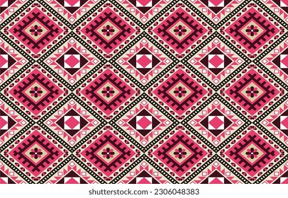Diseño de frabic étnico sin fisuras. Patrón étnico en el arte abstracto tribal y popular sin fisuras. Diseño étnico para papel pintado, alfombra, ropa, moda, tela.