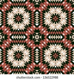 Ethnic seamless geometric pattern