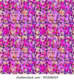 Ethnic seamless geometric pattern. Bright colored structure of the traditional folk forms. 