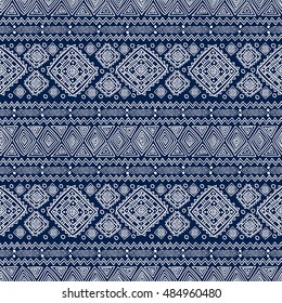 Ethnic seamless geometric pattern, traditional tribal motifs in folk style, texture, background.