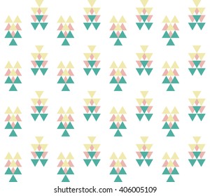 Ethnic seamless geometric pattern. Tribal abstract triangle geometrical background. Vector illustration.