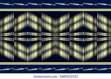 Ethnisches nahtloses Kat-Stoffmuster
Textile Illustration, gelbe Stickerei, gestreifter Druck
Ethnische abstrakte Kat, Muster, Umhüllungsdesign
Seide, Schal, Hintergrund, Textil, Teppich, Fußmatte
Textur, handgezeichnet