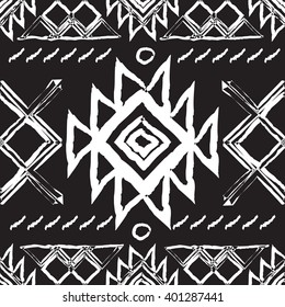 ethnic seamless national vector ornament of the peoples of the North. Tribal  pattern for fabric, paper or the web. 