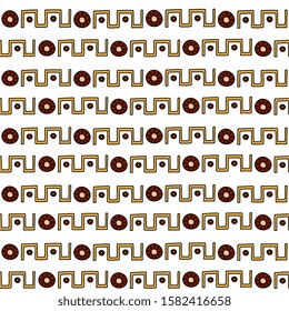 ethnic seamless pattern. Abstract background with colored stripes, Mayan style, Mexico, Brazil. Ancient tribal ornament