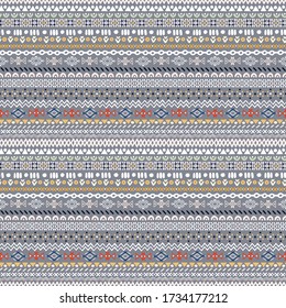 Ethnic seamless pattern. Abstract geometric background. Fabric design, wallpaper