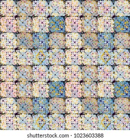 Ethnic seamless pattern. Abstract grunge background texture, Tiles
