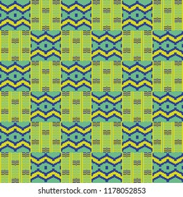 Ethnic seamless pattern. African Cloth Kente.