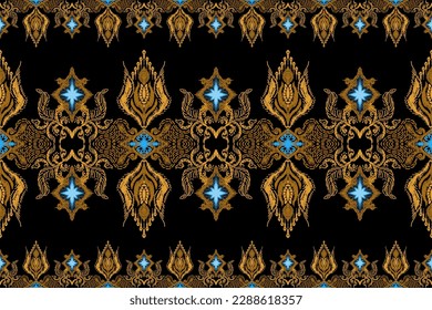 Ethnic seamless pattern, African style, Abstract vector, Chevron embroidery, Paisley embroidery, Navajo geometric pattern, Aztec and tribal motifs, Vector  hand drawn style, Design for printing.
