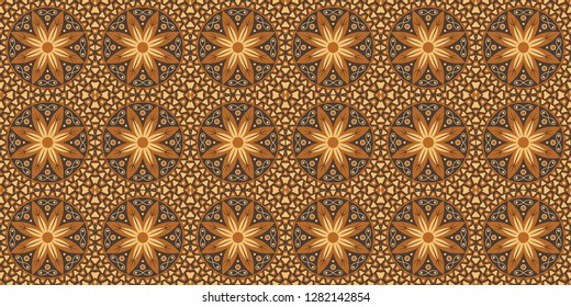 Ethnic seamless pattern. African textile. Vector tribal art.
