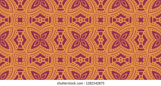 Ethnic seamless pattern. African textile. Vector tribal art.