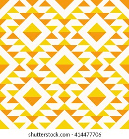 Ethnic seamless pattern. American tribal geometric background. Modern abstract wallpaper. Vector illustration.