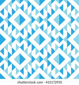 Ethnic seamless pattern. American tribal geometric background. Stylish navajo fabric. Modern abstract wallpaper. Vector illustration.