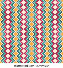 Ethnic seamless pattern. Aztec background. Vector illustration.