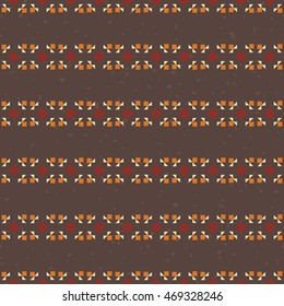 Ethnic seamless pattern. Aztec background made of abstract geometric elements
