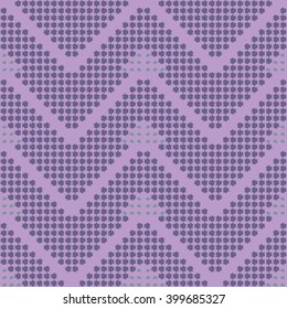 ethnic seamless pattern background in blue and violet colors, vector illustration