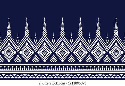 Ethnic seamless pattern background. Boho aztec design for carpet, wallpaper, clothing, wrapping, batik, fabric, Vector illustration