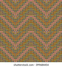 ethnic seamless pattern background in brown and purple colors, vector illustration