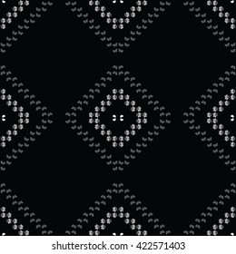 ethnic seamless pattern background in different colors, vector illustration